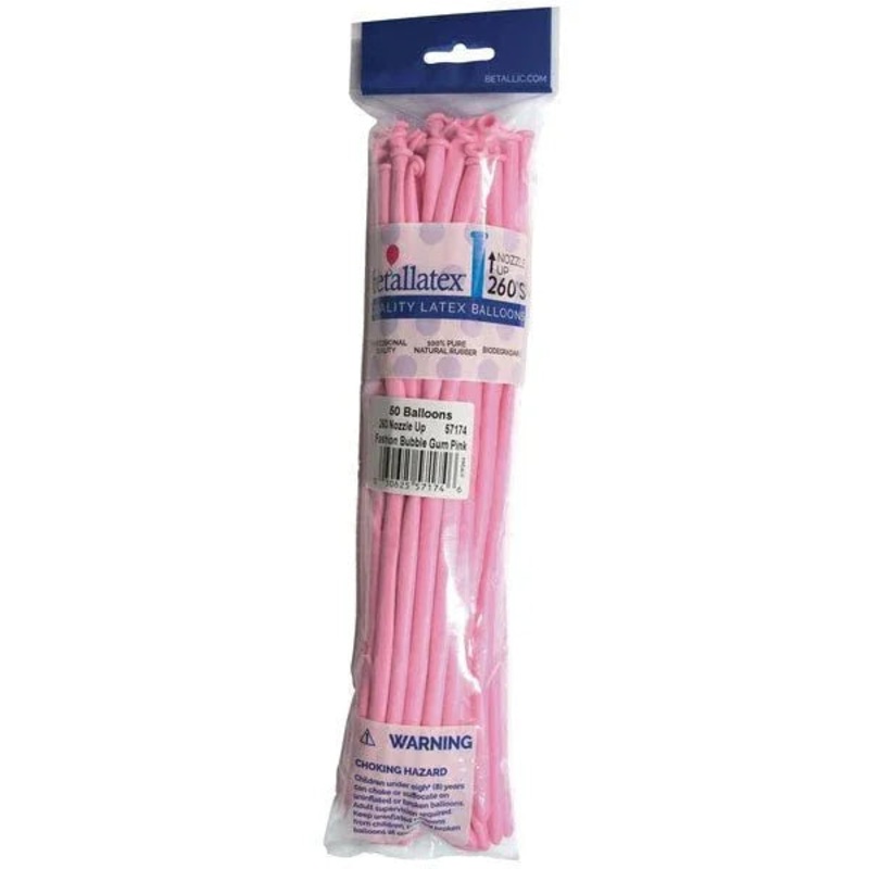 260 Sempertex Latex Balloon Pack, Bubble Gum Pink | 50 ct