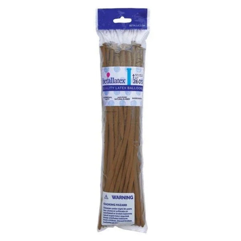 260 Sempertex Latex Balloon Pack, Coffee Brown | 50 ct