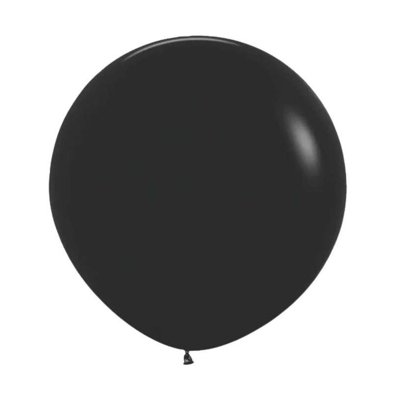 36 Sempertex Latex Balloon Pack, Black | 2 ct