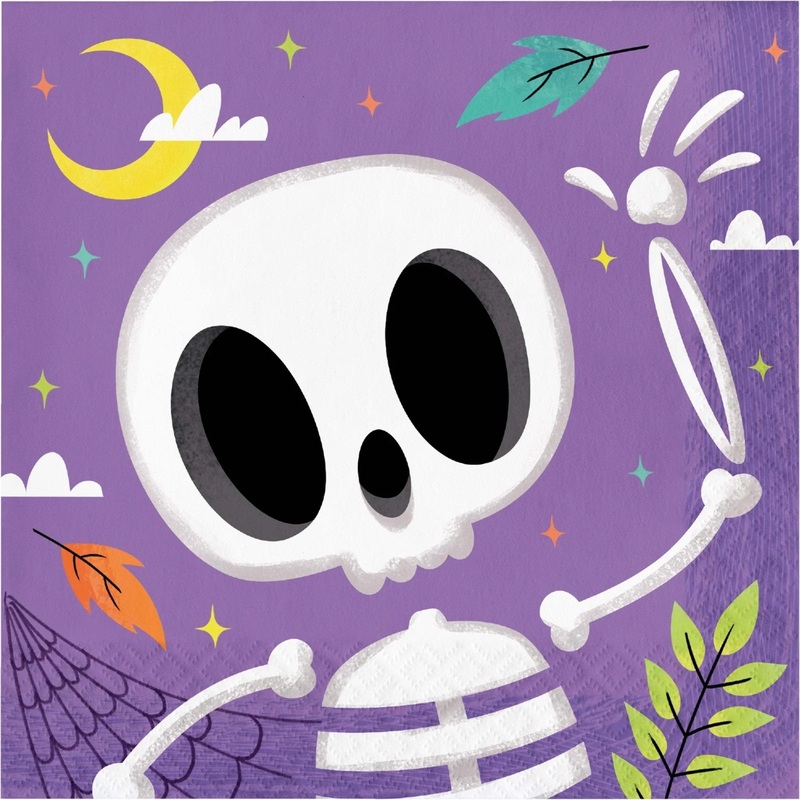 Faboolous Skeleton Lunch Napkins | 16 ct