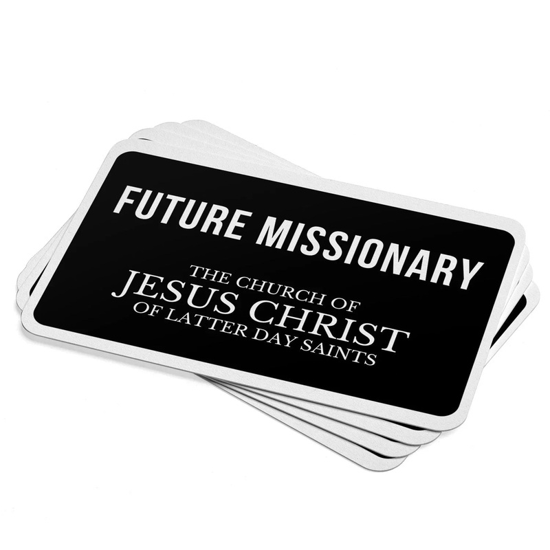 Future Missionary Tag Stickers 3 x 1.5 | 12 ct