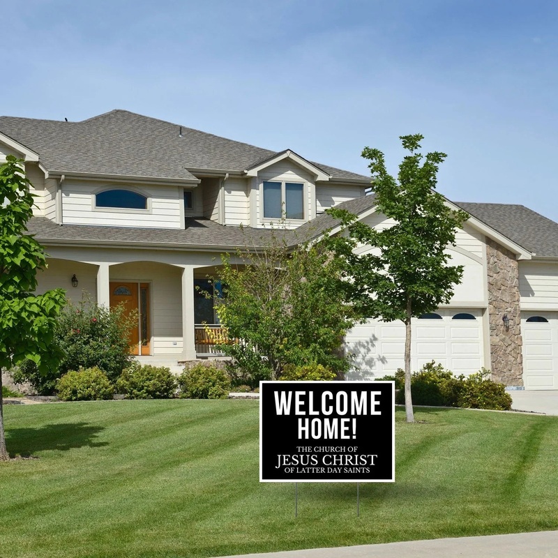 Missionary Welcome Home Yard Sign 24 x 18 | 1 ct