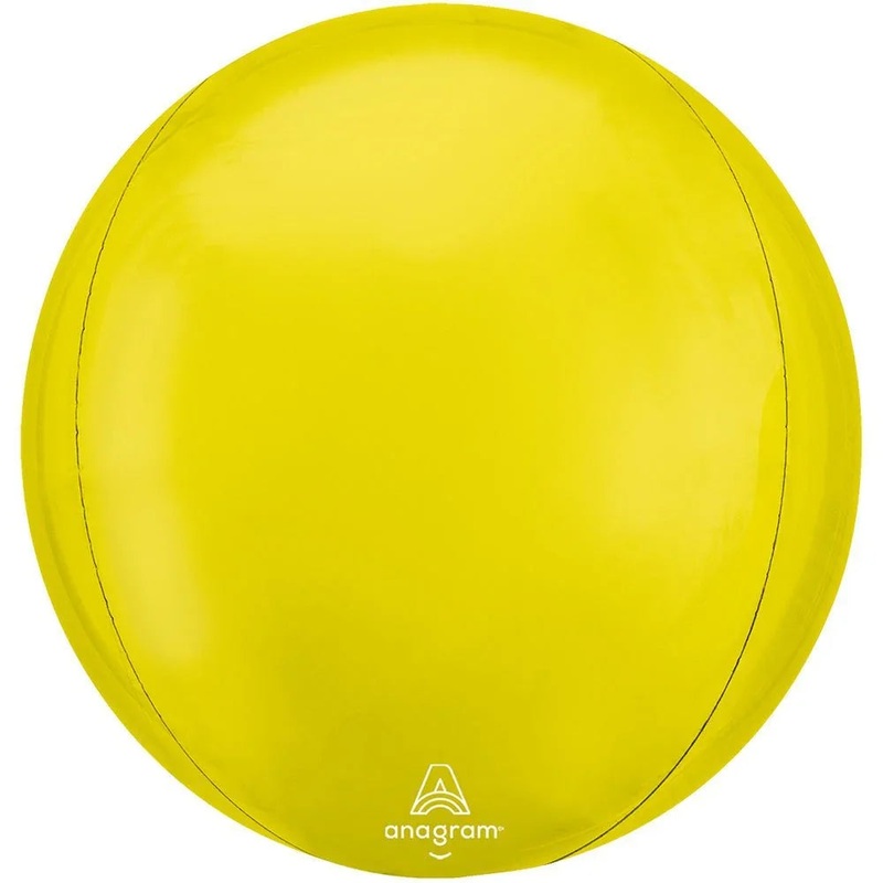 Orbz Vibrant YellowBalloon, 15 | 1 ct