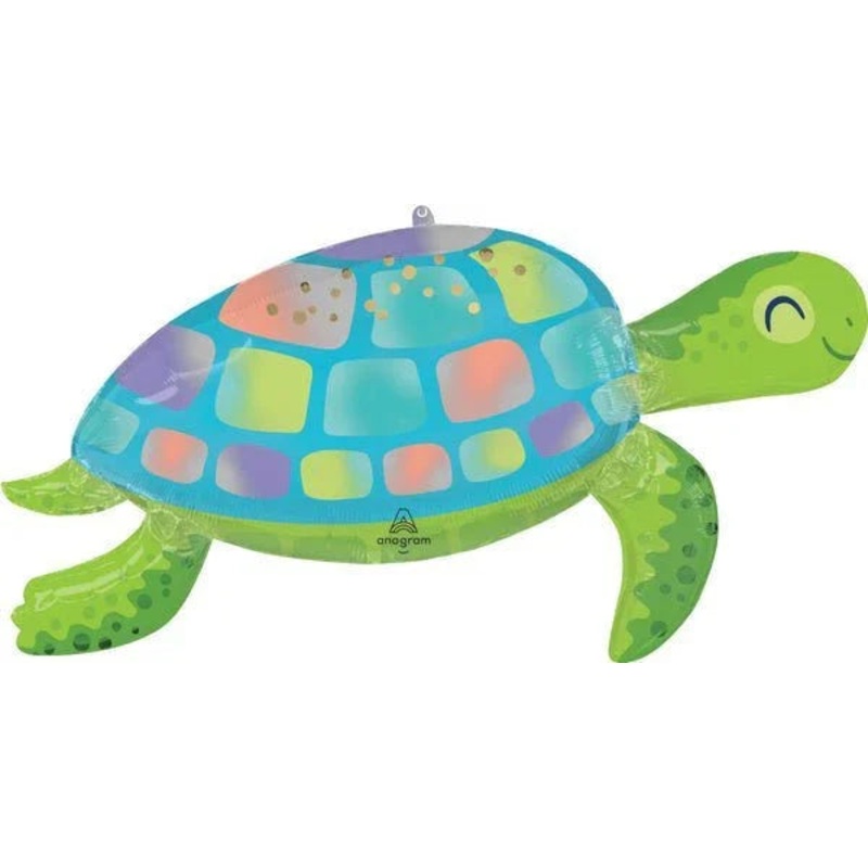 Under The Sea Turtle Super Shape Mylar Balloon, 38 | 1ct