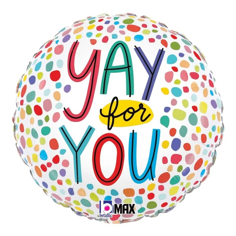 Yay For You Orbz Mylar Balloon, 18 | 1 ct