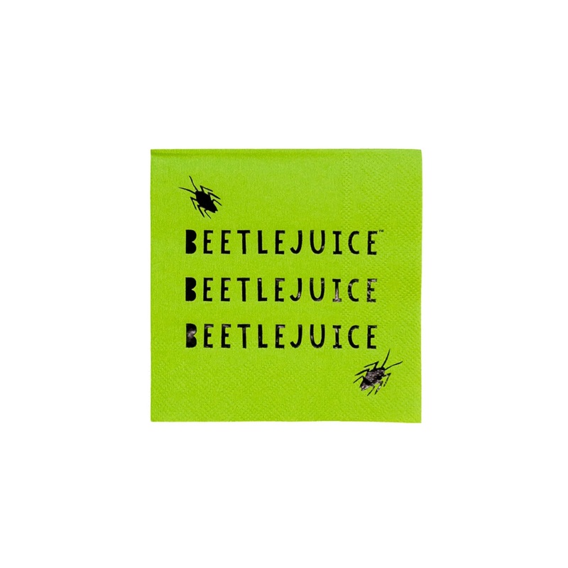 Beetlejuice X Bonjour Fete Beverage Napkins | 24 ct