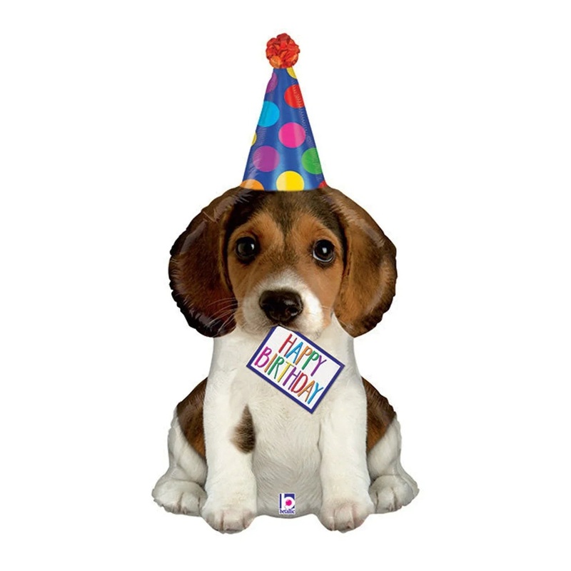 Birthday Puppy SuperShape Mylar Balloon 41 | 1 ct