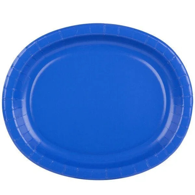 Cobalt Blue Oval Platter 12 | 8 ct