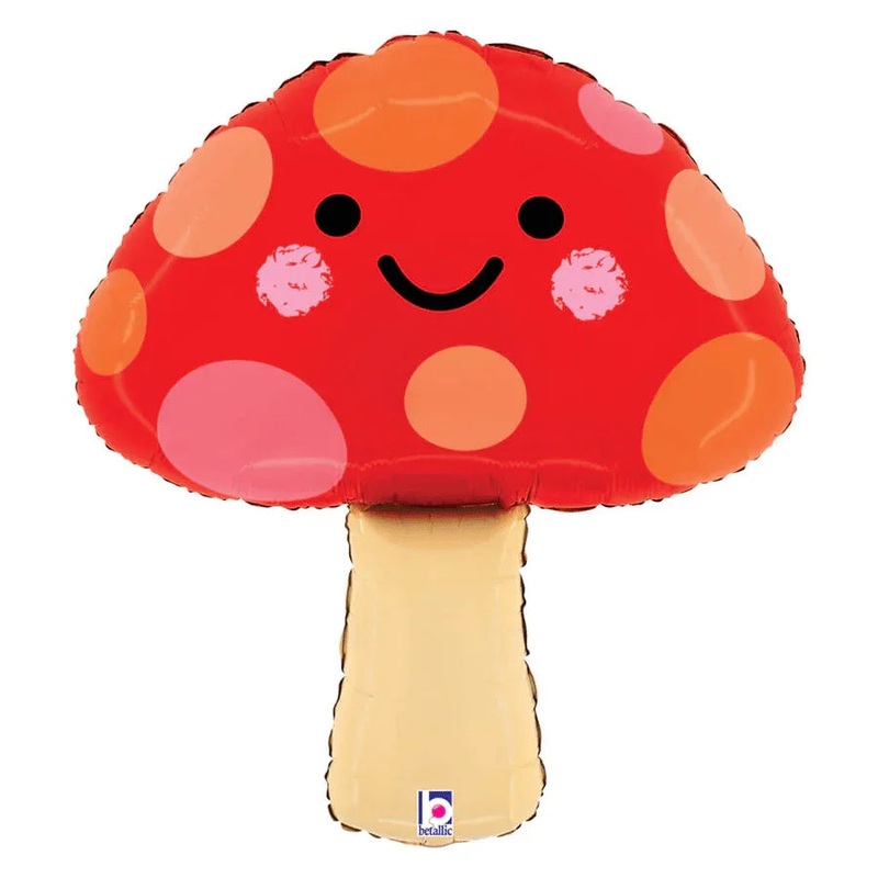 Happy Mushroom SuperShape Mylar Balloon 23 | 1ct