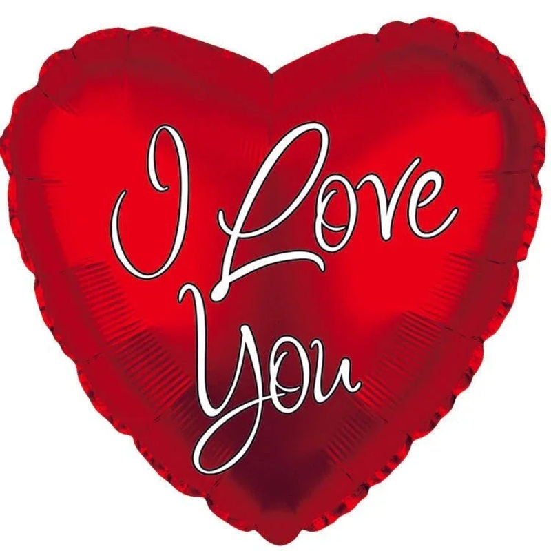I Love You Heart Mylar Balloon, 18 | 1ct