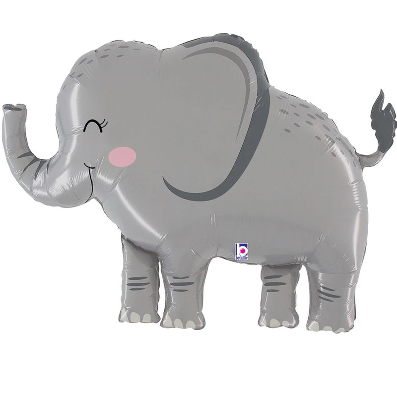 Jungle Elephant SuperShape Mylar Balloon, 44 | 1ct