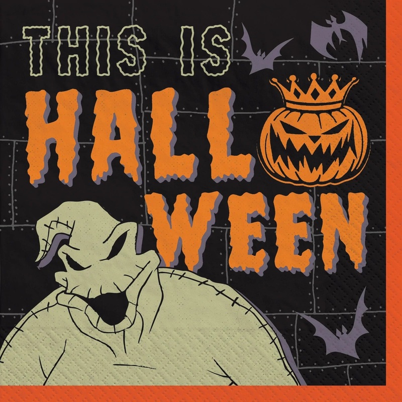 Nightmare Before Christmas Pumpkin King Luncheon Napkins | 36 ct