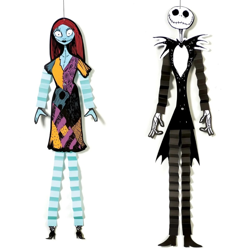 The Nightmare Before Christmas Jack Skellington & Sally Hanging Decoration Set 36 | 2 pc