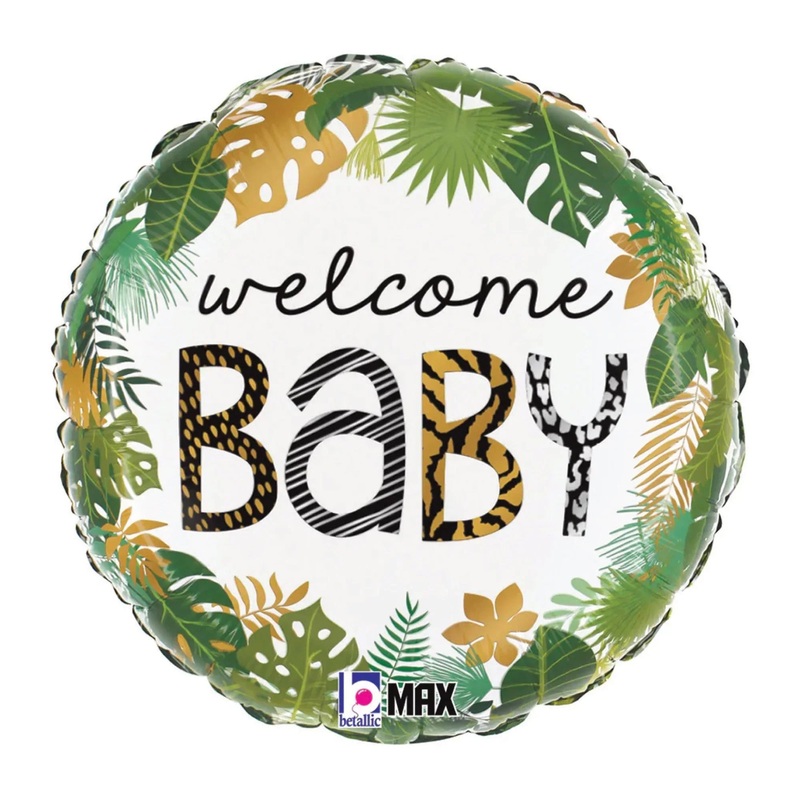 Welcome Baby Jungle Mylar Balloon, 18 | 1ct