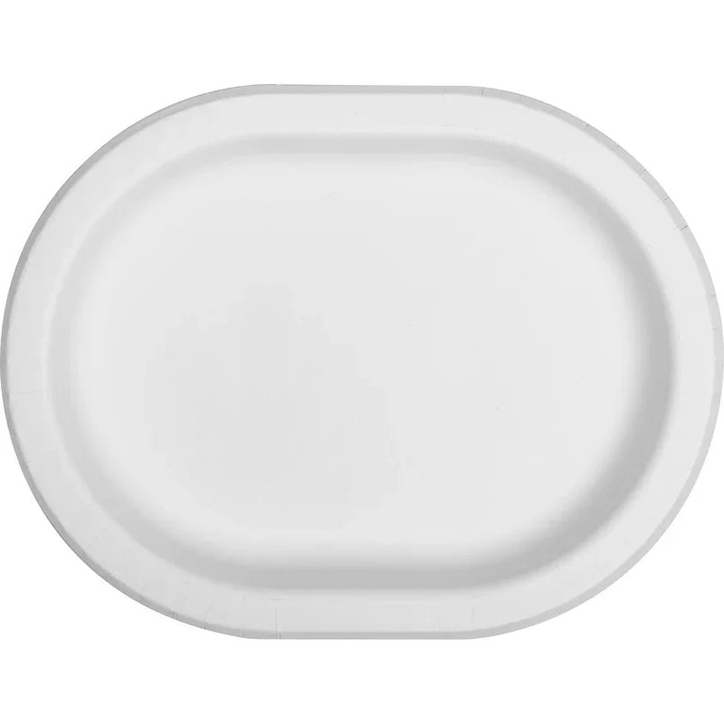 White Oval Platter 12 | 8 ct
