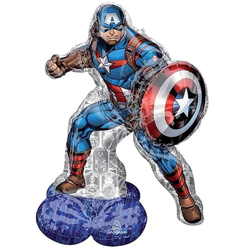 Avengers Captain America AirLoonz  Balloon Uninflated 58 | 1 ct