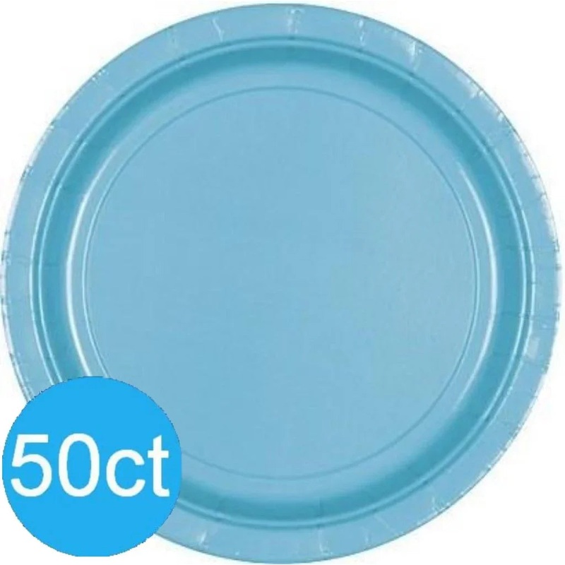 Caribbean Blue Dinner Paper Plates 10 | 50ct