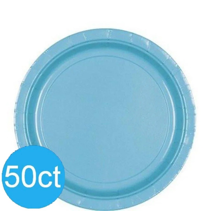 Caribbean Blue Lunch Paper Plates 8.5 | 50ct
