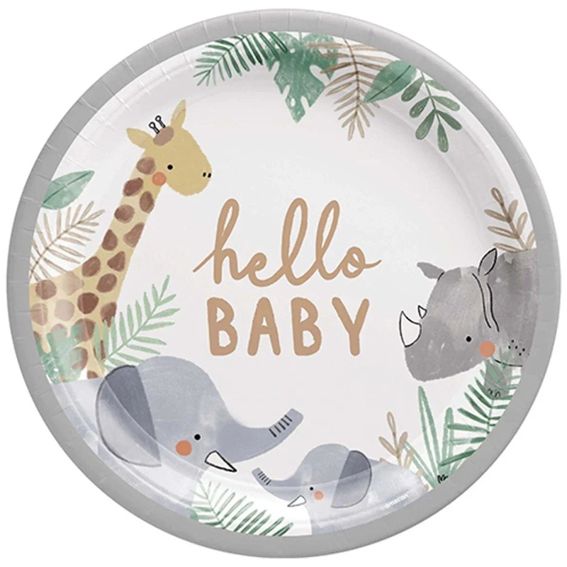 Hello Baby Jungle Dinner Plates 10.5 | 8ct