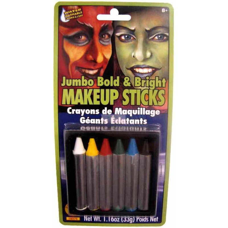 Jumbo Bright & Bold Makeup Sticks | 6pcs
