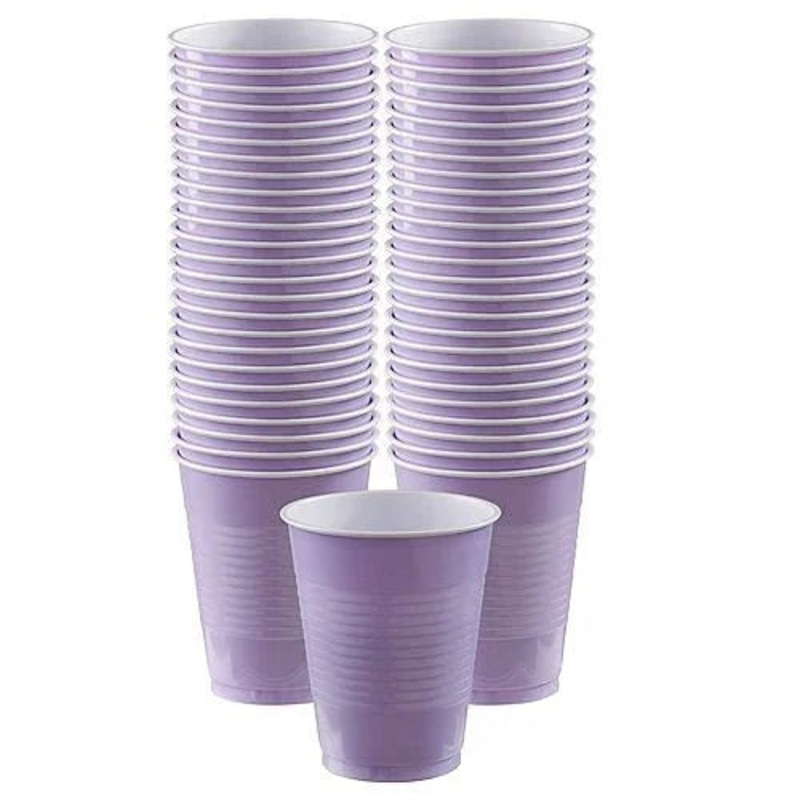 Lavender 18oz Plastic Cups | 50ct