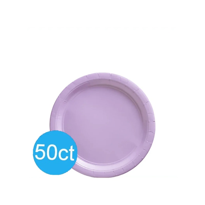 Lavender Paper Dessert Plates 6.75” | 50ct