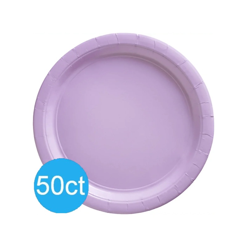 Lavender Paper Dinner Plates 10” | 50ct