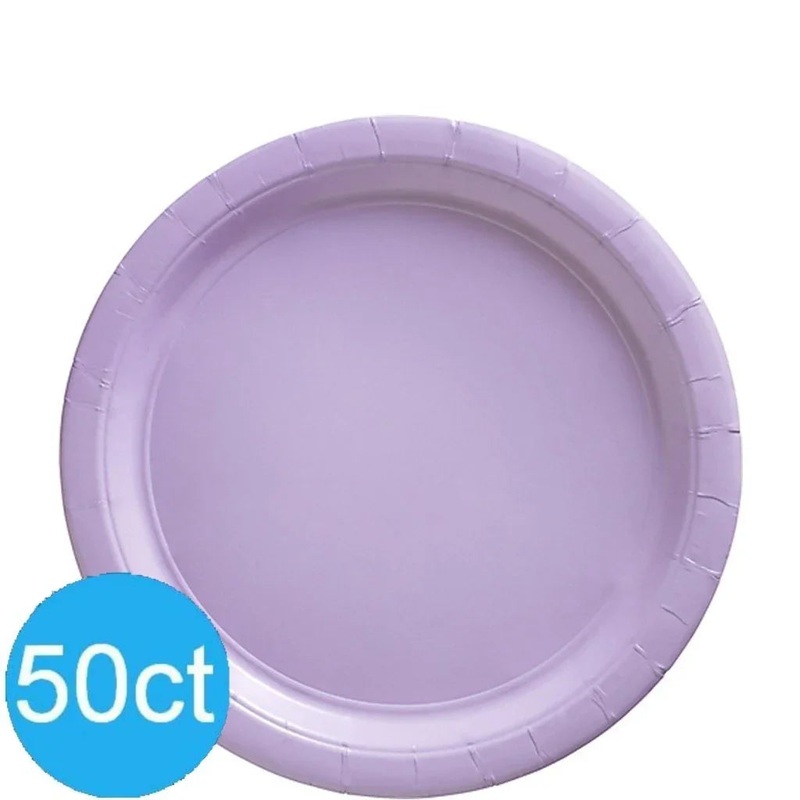 Lavender Paper Lunch Plates 8.5” | 50ct
