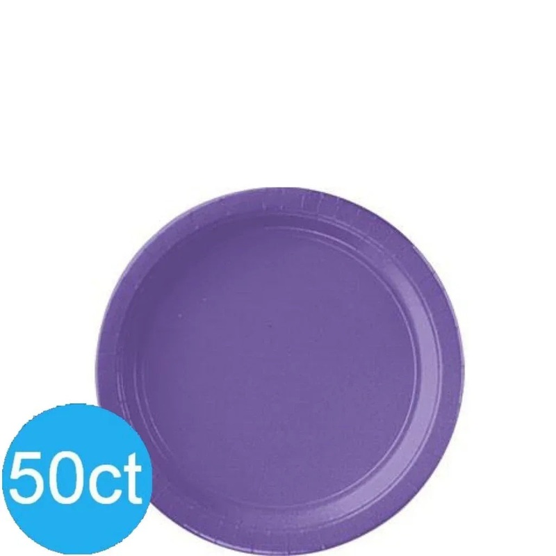 New Purple Dessert Paper Plates 6.75 | 50ct