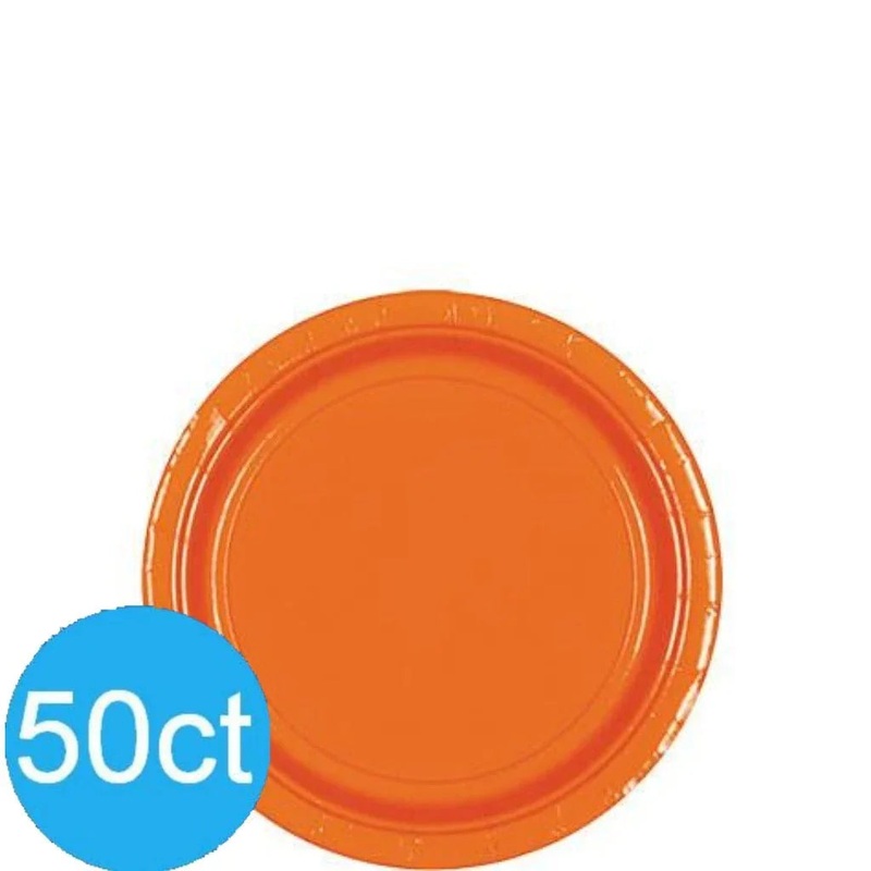 Orange Peel Dessert Paper Plates 6.75 | 50ct
