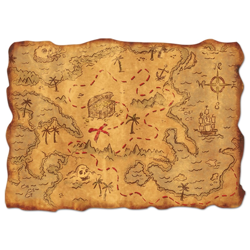 Pirate Treasure Map, 12 x 18 | 1 ct