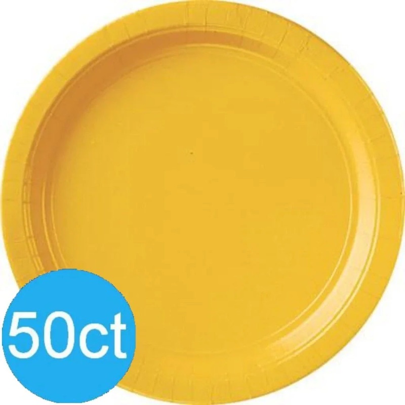 Yellow Sunshine 10 Paper Plates | 50ct