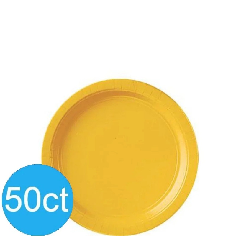 Yellow Sunshine Dessert Paper Plates 6.75 | 50ct