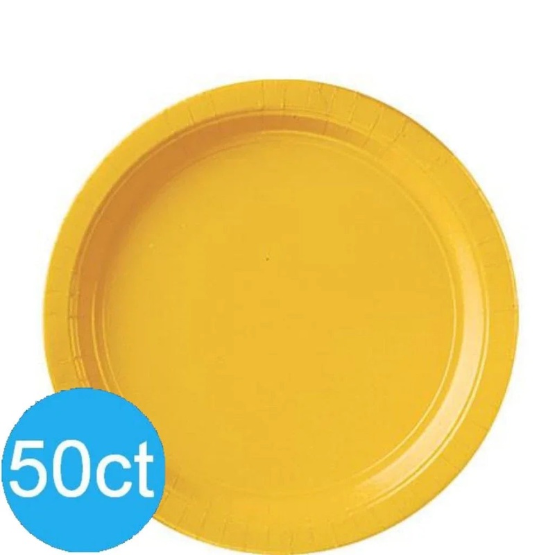 Yellow Sunshine Lunch Paper Plates 8.5 | 50ct