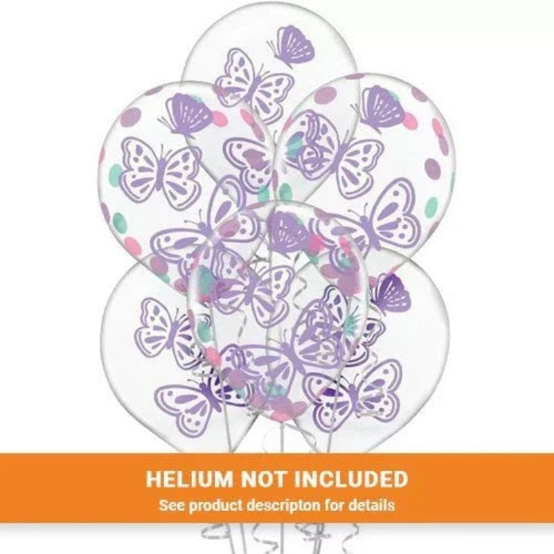 12 Flutter Confetti Balloon Pack | 6 ct