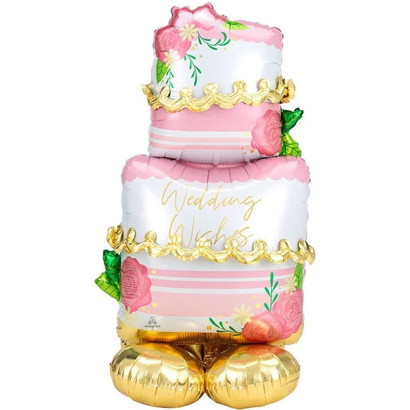 AirLoonz Wedding Wishes Balloon Uninflated  52 | 1 ct