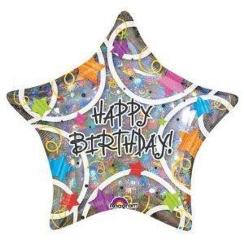 Birthday Star Foil Supershape Balloon 32 | 1ct