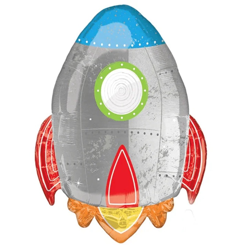 Blast Off Birthday Supershape Mylar Balloon 29 | 1 ct