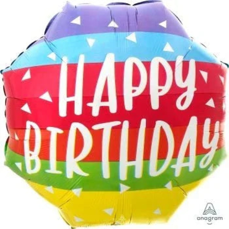 Bright Bold Birthday Supeshape Mylar Balloon 22 | 1ct