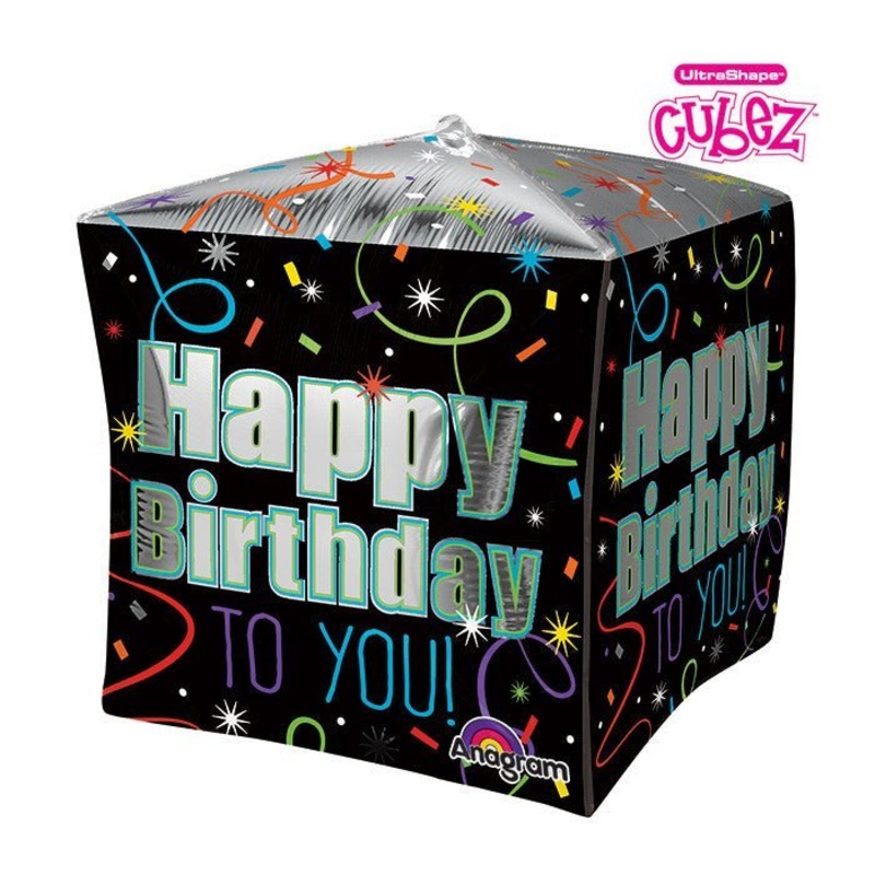 Brilliant Birthday Cubez Orbz, 15” | 1 ct