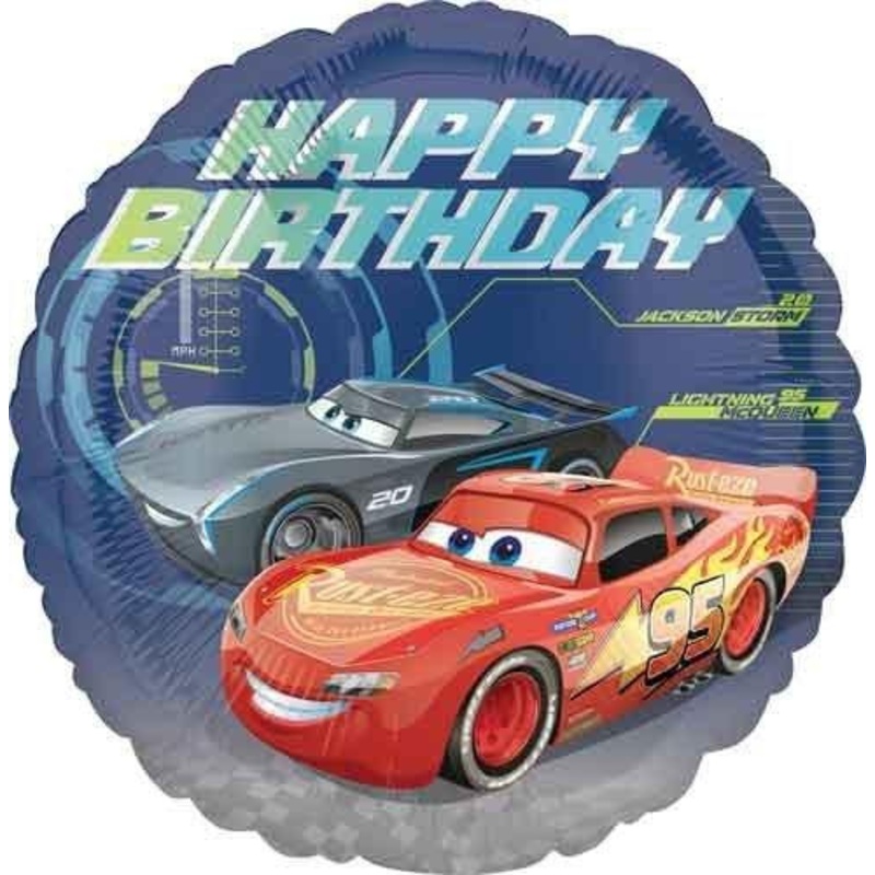 Disney’s Cars 3 Happy Birthday Mylar Balloon, 18” | 1ct