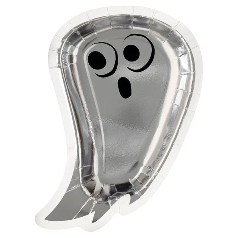 Halloween Bats & Boos Ghosts Shaped Dinner Plates 9 | 8ct
