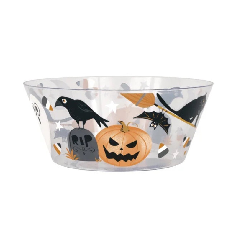 Halloween Bats & Boos Plastic Serving Bowl 10 | 1 ct