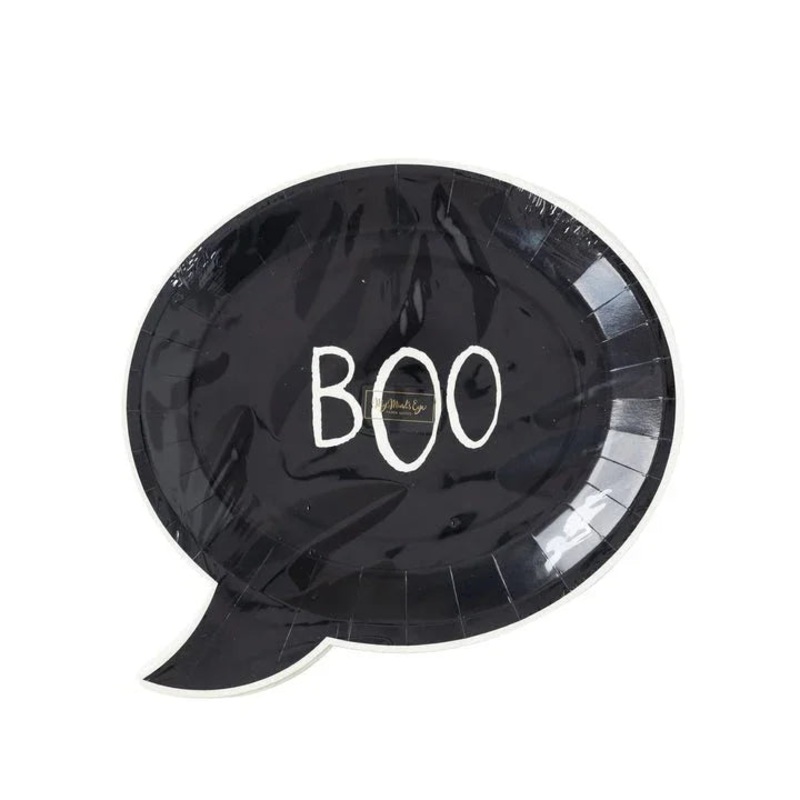 Halloween Boo Shaped Paper Plates 10 | 8ct