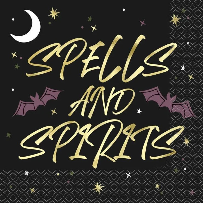 Halloween Celestial Spells and Spirits Lunch Napkins | 16ct