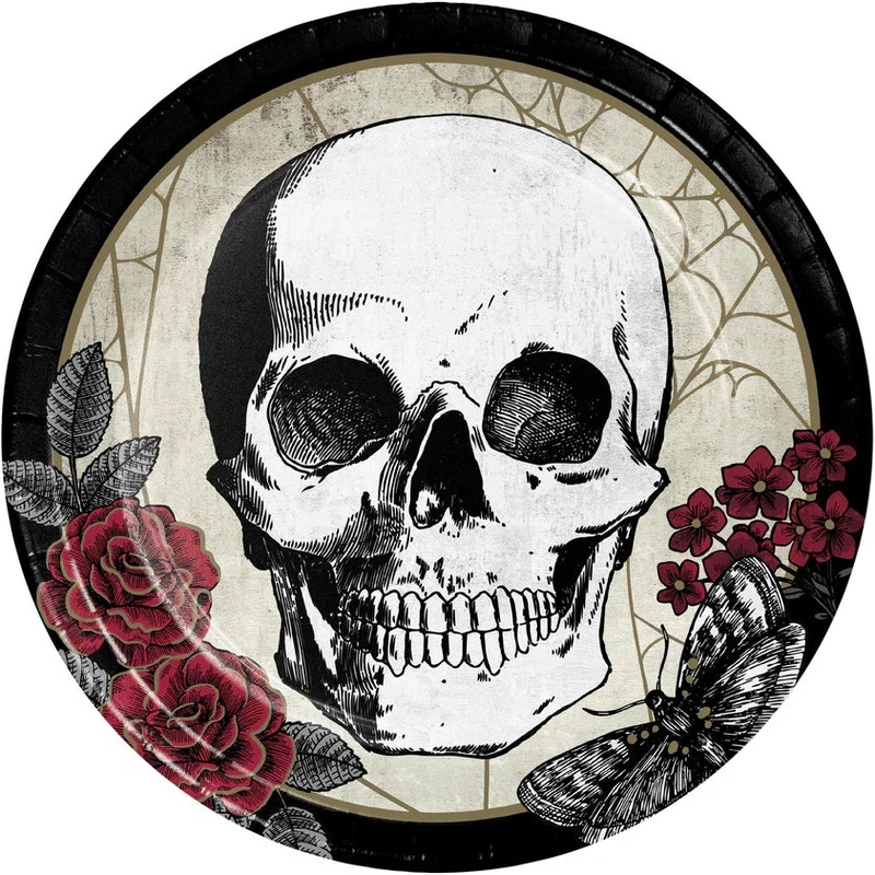 Halloween Creepy Characters Paper Plates  9 | 8ct