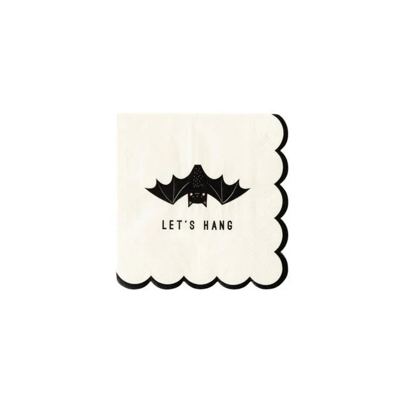 Halloween Freakin’ Bats Let’s Hang Paper Beverage Napkins | 24Ct