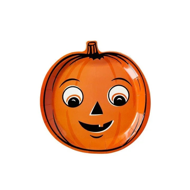 Halloween Ghoul Gang Jack-o-lantern Paper Plates 9 | 8ct