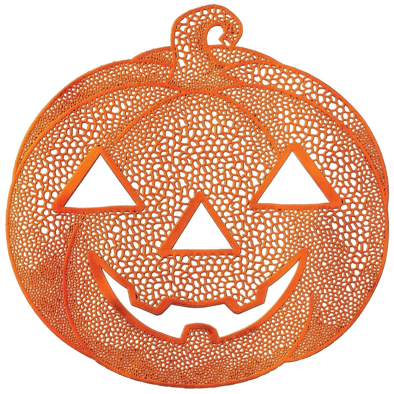 Halloween Jack-o-lantern Vinyl Placemat 15 | 1ct