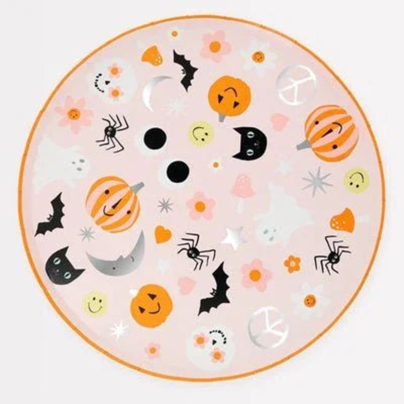 Meri Meri Halloween Groovy Halloween Icon Dinner Plates 10 | 8 ct